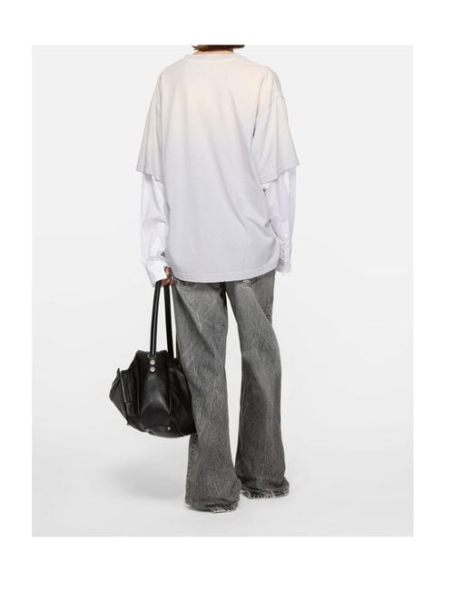 Acne Gray Belted Jeans for men