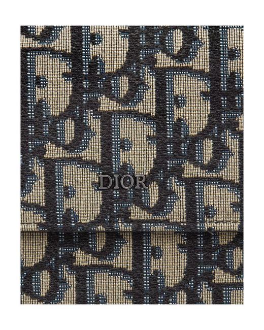 Dior Gray Long Flap Wallet for men