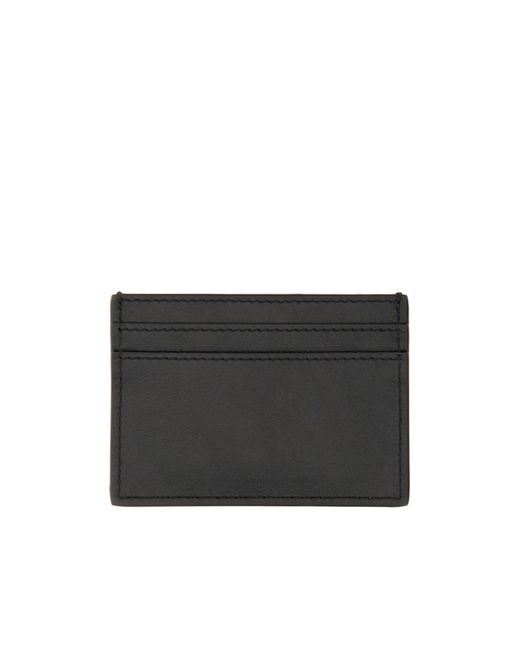 Moschino Black Logo Card Holder for men