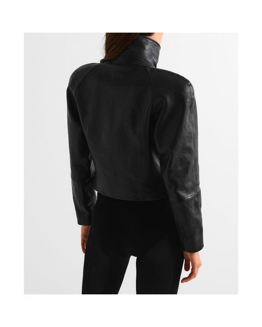 Magda Butrym Black Leather 04 Jacket