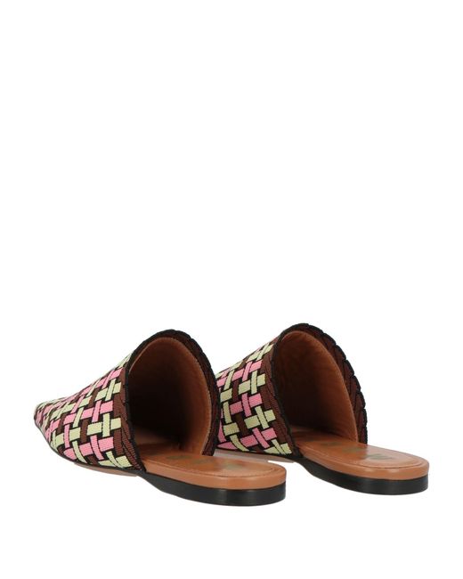 Marni Brown Knitted Mules