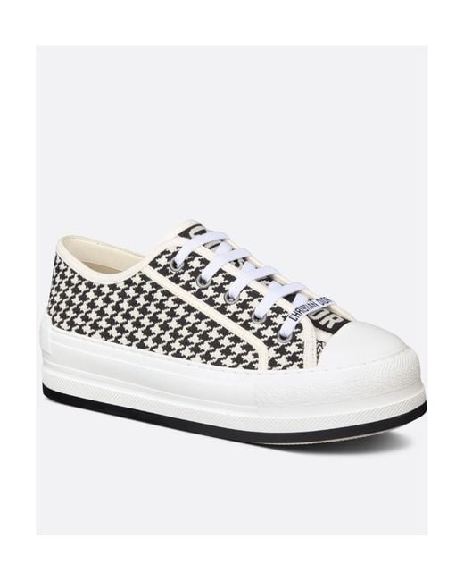Dior White Walk'N' Platform Sneaker