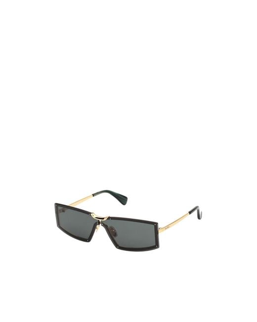 Max Mara White Miller 1 Rectangular Frame Sunglasses