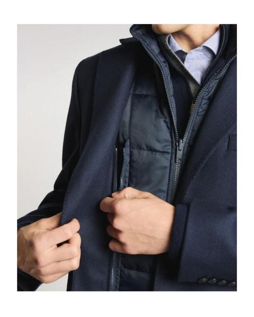 Fay Blue Double Coat for men