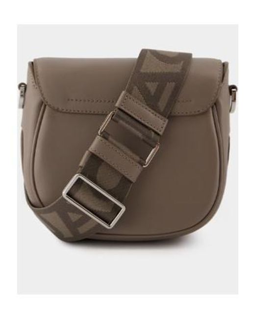 Marc Jacobs Brown The Covered J Marc Saddle Bag