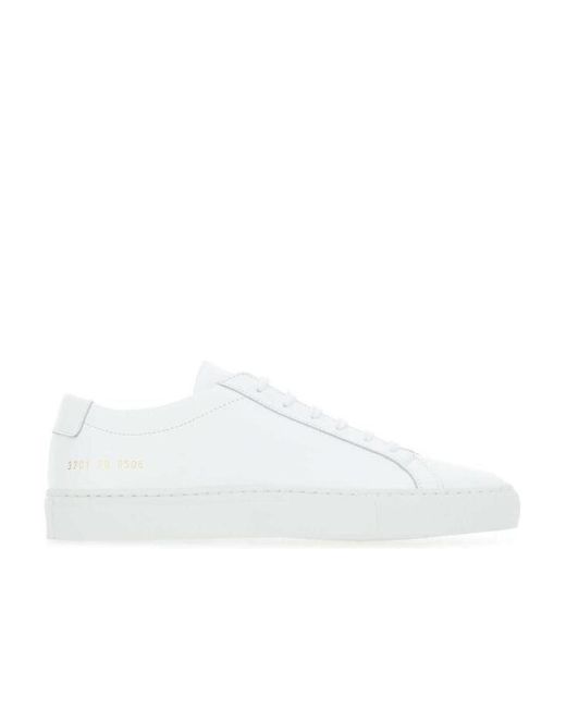 Common Projects White Original Achilles Low-Top Sneakers