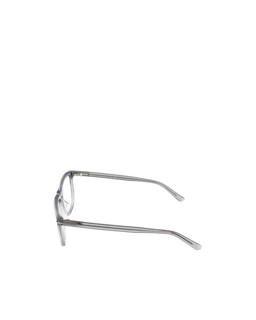 Gucci White Eyewear Square Frame Glasses for men