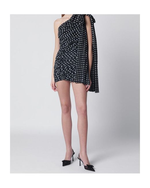 Patou Blue Asymmetric Draped Dress