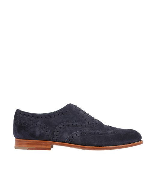 Church's Blue Brogue Lace-Up Shoes