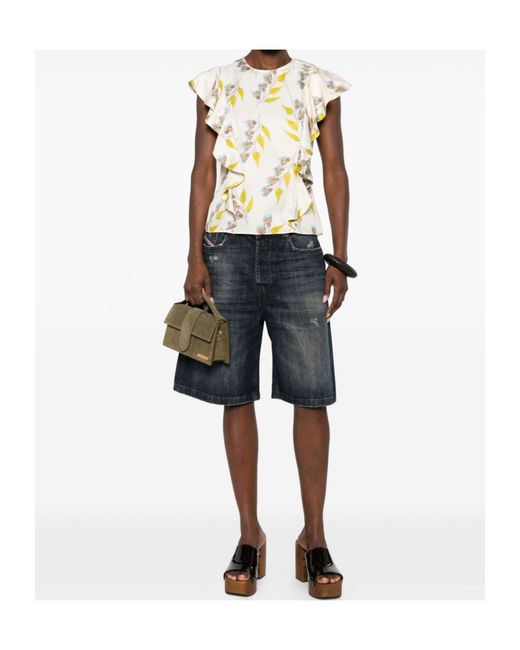 Ulla Johnson Metallic Botanical Top