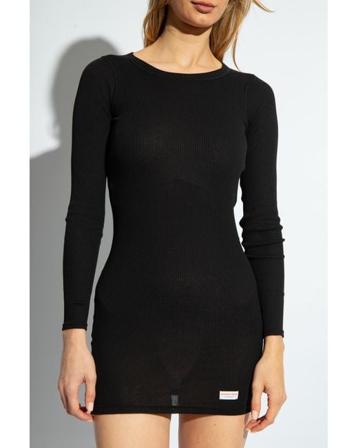 Alexander Wang Black Long-Sleeved Dress