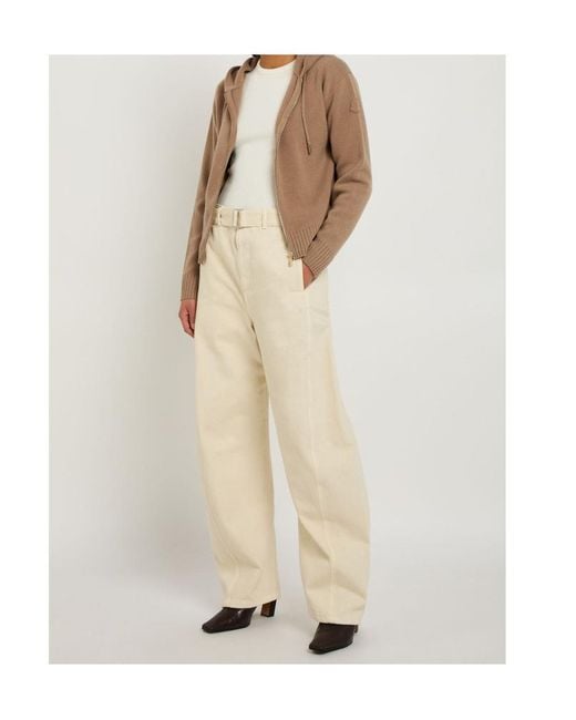 Moncler Brown Hooded Wool And Cashmere-Blend Cardigan