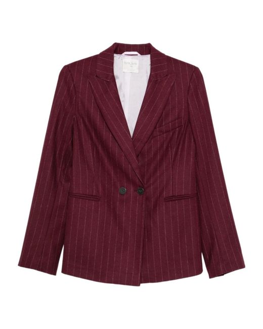 Forte_forte Red Long-Sleeved Suit Jacket