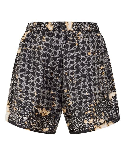 Amiri Gray Casual Printed Shorts for men