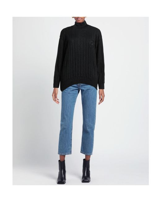Balenciaga Black Turtleneck Knit Sweater