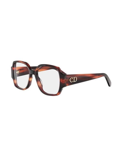 Dior Metallic Eyewear Square Frame Glasses