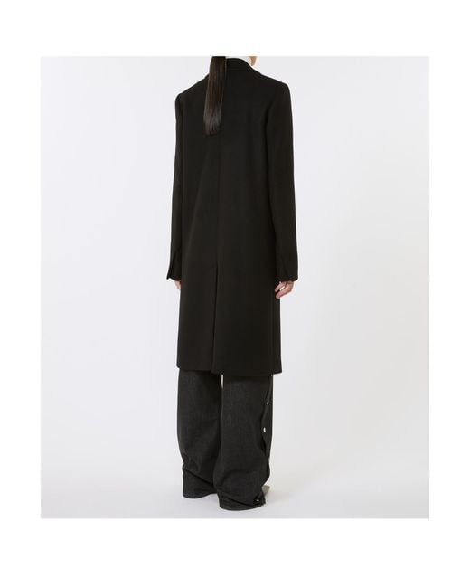 Sportmax Black Wool Coat