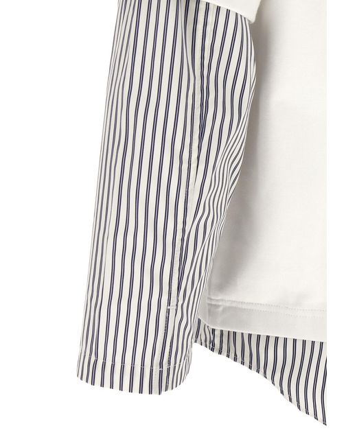 Comme des Garçons White Cotton T-Shirt for men