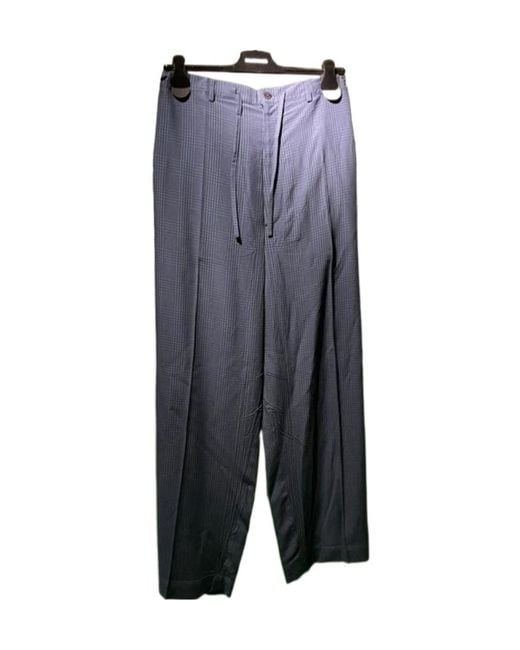 Balenciaga Gray Fluid Tailored Pants for men