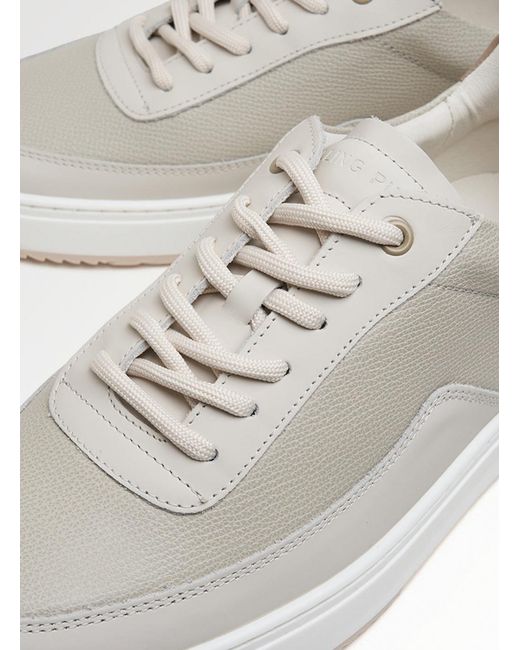 Filling Pieces White Lace-Up Sneakers for men