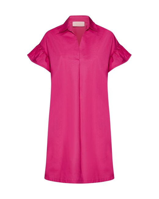 Kaos Pink Cotton Dress