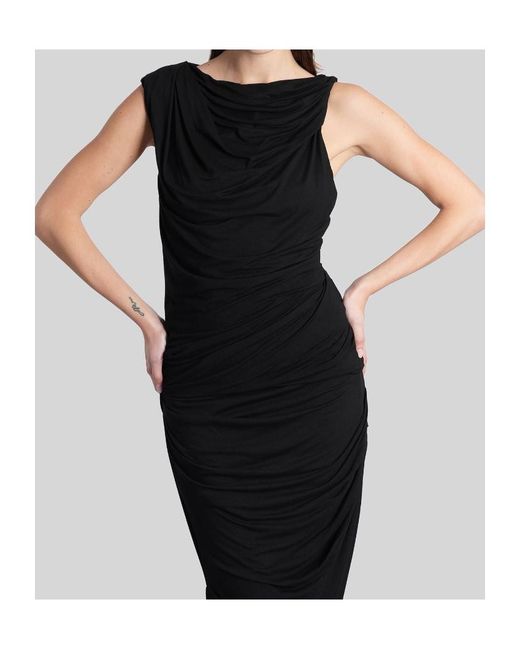 Entire studios Black Draped Sleeveless Top