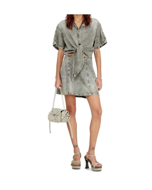 DIESEL Gray De-Staly- Denim Dress