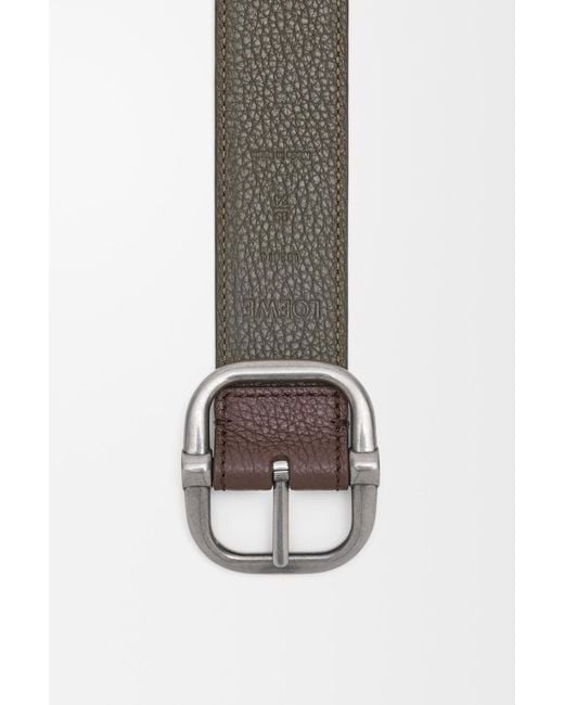 Loewe White Double-Sided Circular Belt for men