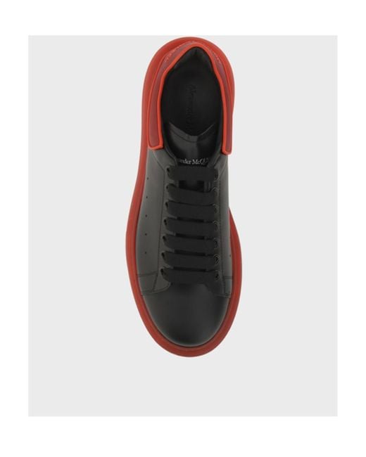 McQueen Red Low-Top Lace-Up Sneakers for men