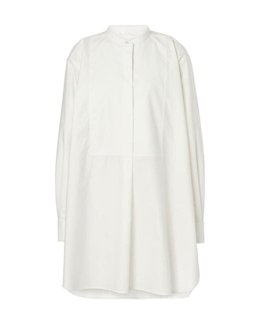 The Row White Hari Oversized Cotton Shirt