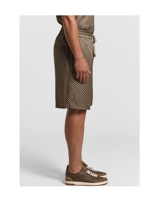Peserico Natural Jogger Bermuda Shorts for men