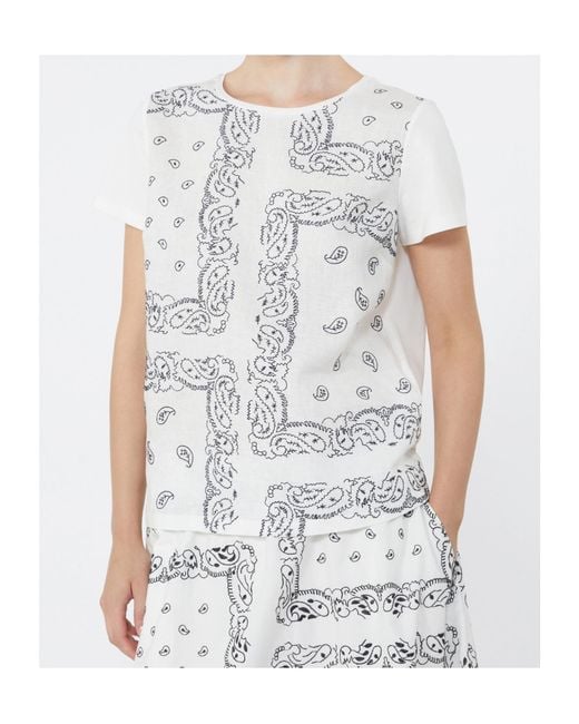 Weekend by Maxmara White Genio Patterned T-Shirt