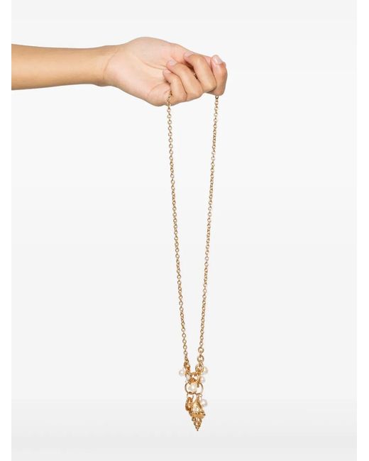 Chloé White Chloé The Chloé Shells Pendant Necklace