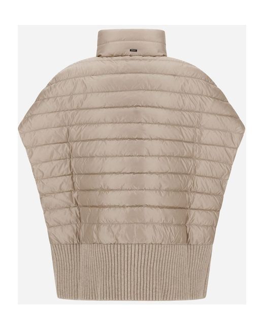 Herno Gray Sleeveless Zip-Front Vest