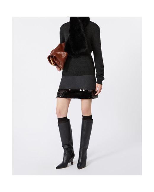 Weekend by Maxmara Black Brunate1234 V-Neck Sweater