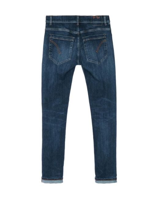 Dondup Blue Belt-Loop Jeans for men