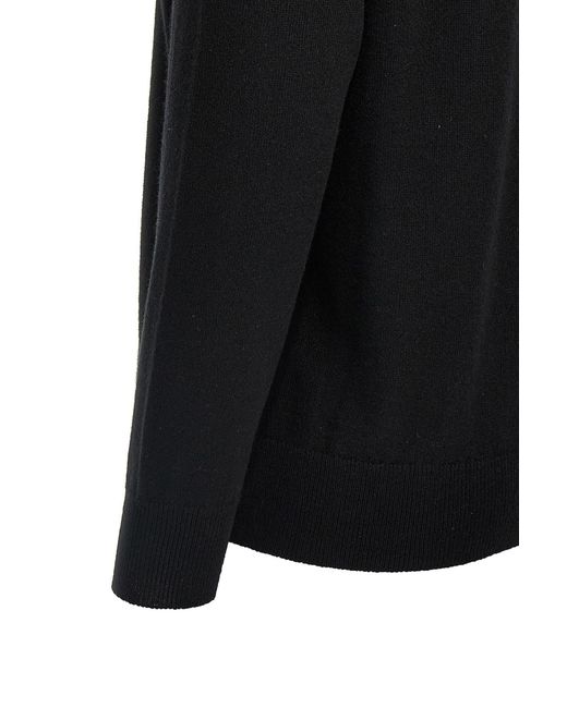 Brunello Cucinelli Black Crew Neck Long-Sleeved Knitwear