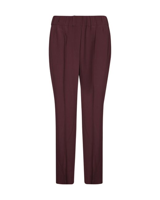 Brunello Cucinelli Purple Cropped Trousers