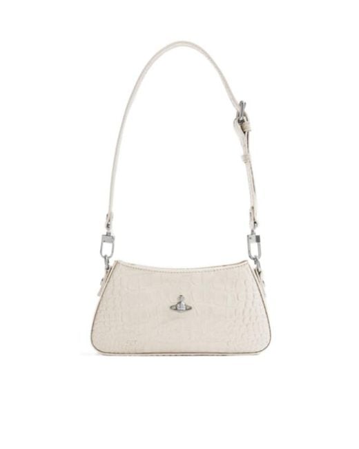 Vivienne Westwood White Tasha Shoulder Phone Bag