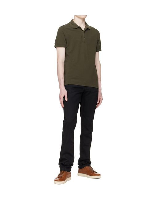 Tom Ford Brown Perforated-Logo Sneakers for men