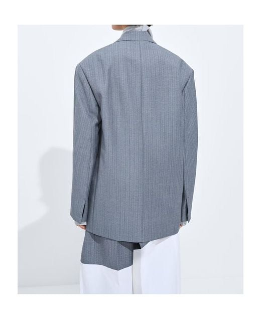 Bottega Veneta Blue Wool And Mohair Jacket