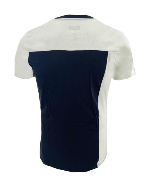Armani Jeans Blue V-Neck Short-Sleeved T-Shirt for men