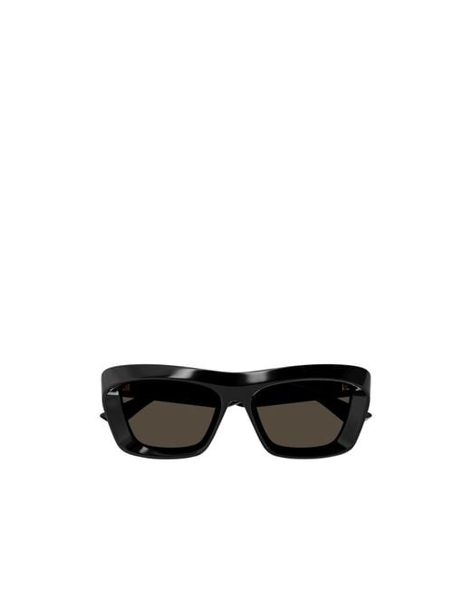 Bottega Veneta Black Eyewear Classic Cat-Eye Frame Sunglasses