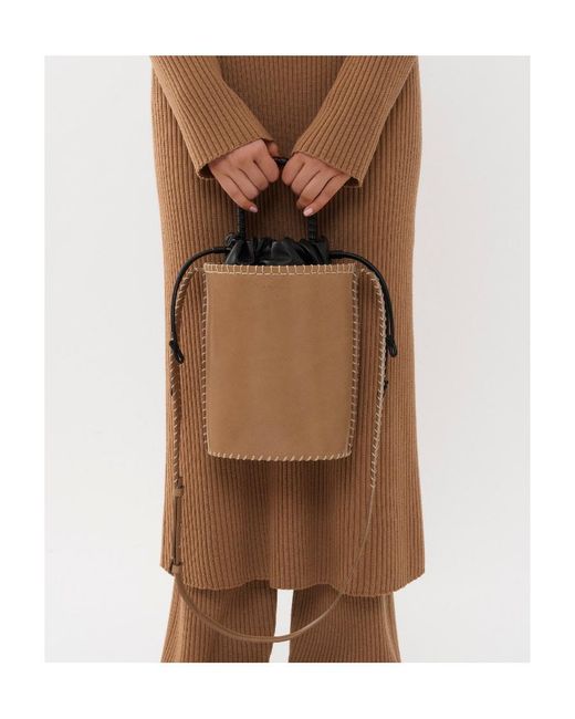Chloé White Logo Shoulder Bag