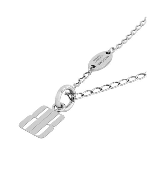 Balenciaga Metallic Nano Thin Necklace for men
