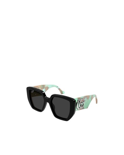 Gucci Green Eyewear Oversized-Frame Sunglasses