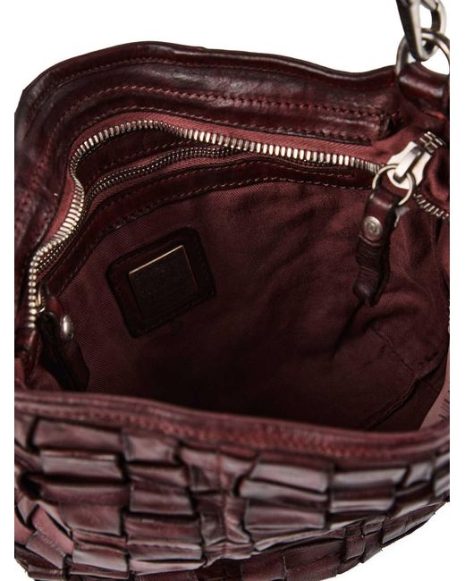Campomaggi Brown Woven Shoulder Bag
