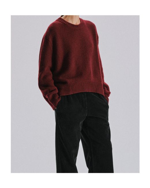 The Row Red Long-Sleeved Sweater