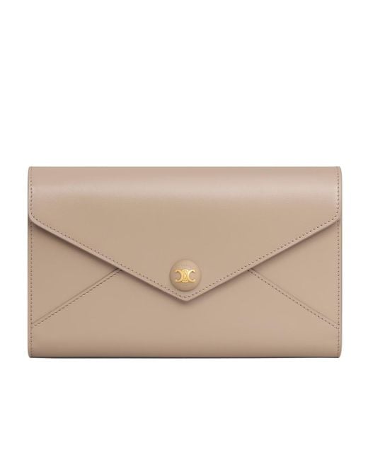 Céline Natural Envelope Wallet On Chain