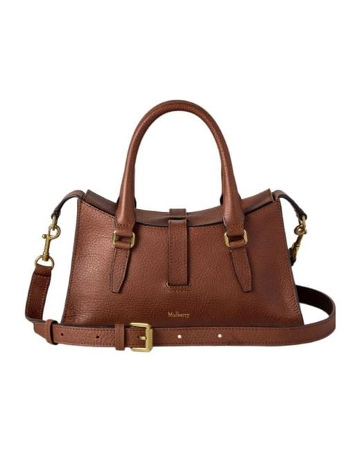 Mulberry Brown Mini Roxanne Top Handle Bag